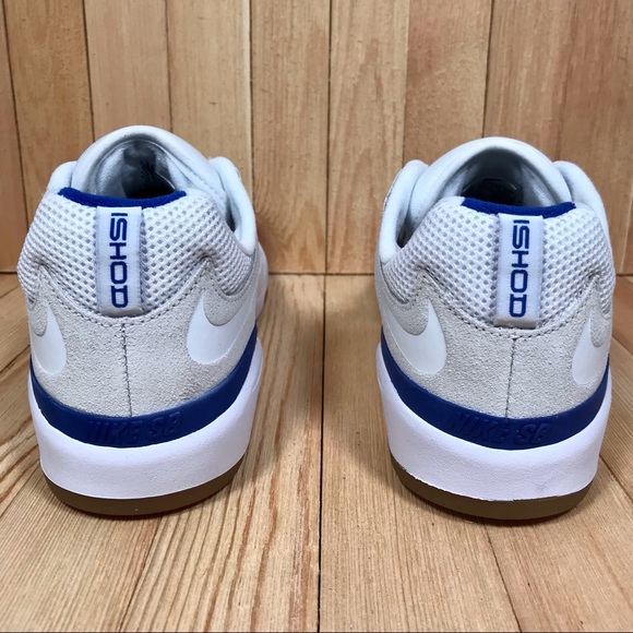 Nike SB Ishod Wair Summit White Blue Skate Shoes - Picture 3 of 5